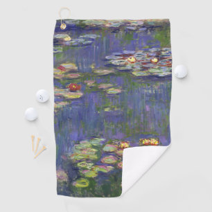 Monet Seerosen Meisterwerk Malerei Golfhandtuch