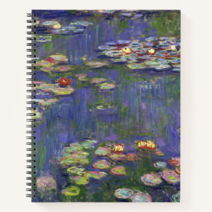 Monet Seerosen Meisterwerk Malerei Notizbuch
