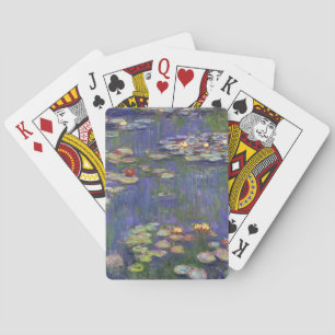 Monet Seerosen Meisterwerk Malerei Spielkarten