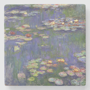 Monet Seerosen Meisterwerk Malerei Steinuntersetzer