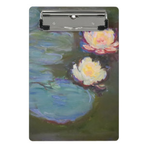 Monet Seerosen Teich Seerosen Malerei Mini Klemmbrett