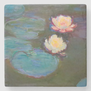 Monet Seerosen Teich Seerosen Malerei Steinuntersetzer