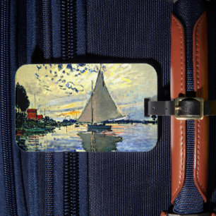 Monet - Segelboot in le Petit Gennevilliers Gepäckanhänger