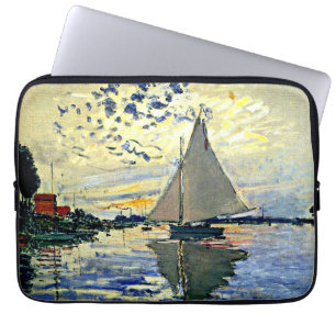 Monet - Segelboot in Le Petit Gennevilliers Laptopschutzhülle
