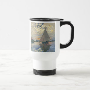 Monet-Segelschiff Französischer Impressionismus Kl Reisebecher