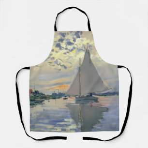 Monet-Segelschiff Französischer Impressionismus Kl Schürze