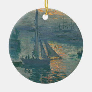 Monet Sonnenaufgang Marine Impressionismus Malerei Keramik Ornament