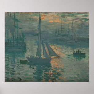 Monet - Sonnenaufgang (Marine) Poster