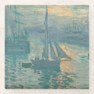 Monet Sonnenaufgang Segel Untersetzer