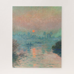 Monet Sonnenuntergang an der Seine Fine Art Impres