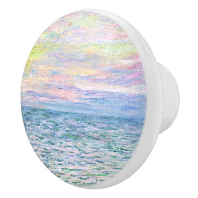 Monet - Sonnenuntergang in Pourville, schöne Kunst Keramikknauf (Rechts)