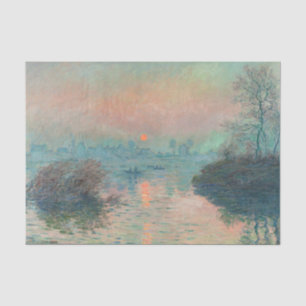 Monet Sonnenuntergang Seine Fine Art Impressionism Seidenpapier