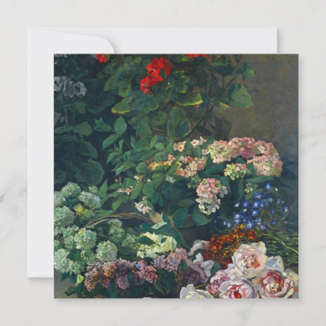 Monet Spring Flowers Einladung (Vorderseite)