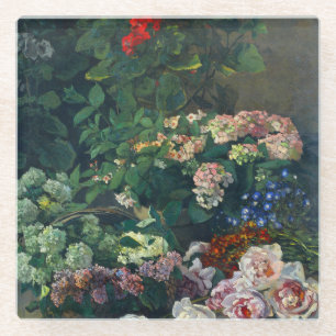 Monet Spring Flowers Glasuntersetzer