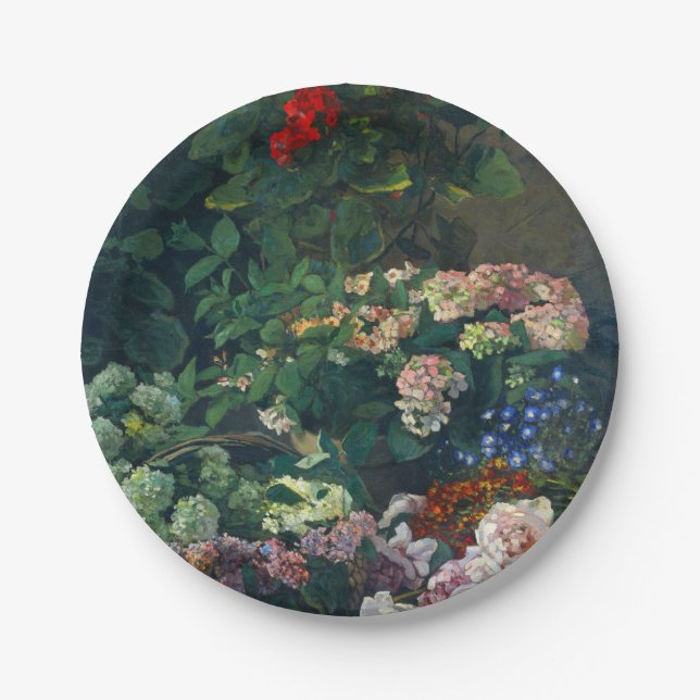 Monet Spring Flowers Pappteller (Vorderseite)