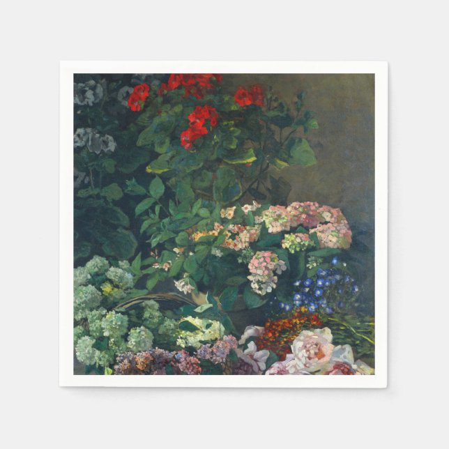 Monet Spring Flowers Serviette (Vorderseite)