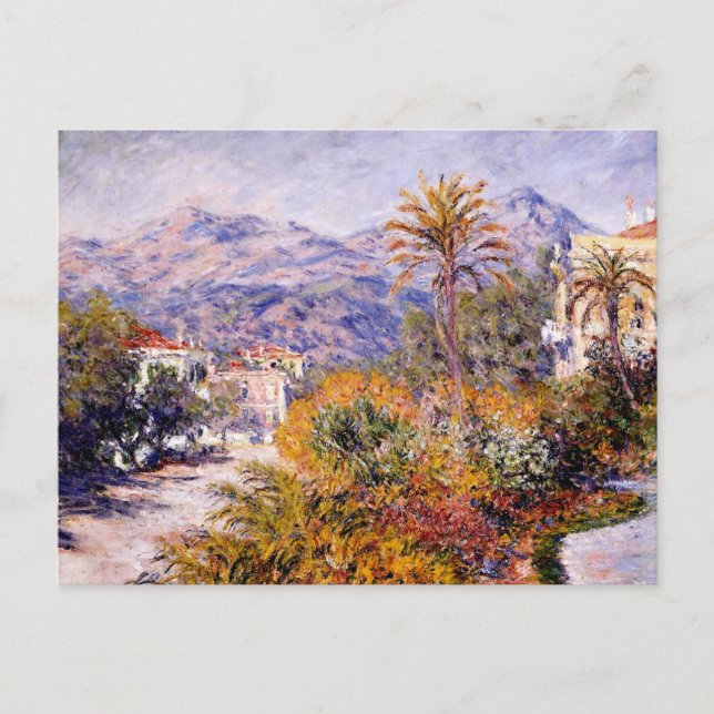 Monet - Strada Romada in Bordighera Postkarte (Vorderseite)