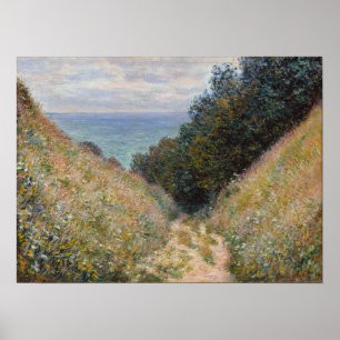 Monet - Straße auf La Cavee Pourville Poster