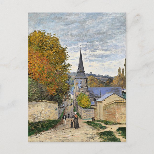 Monet - Straße in Sainte-Adresse, Postkarte (Vorderseite)