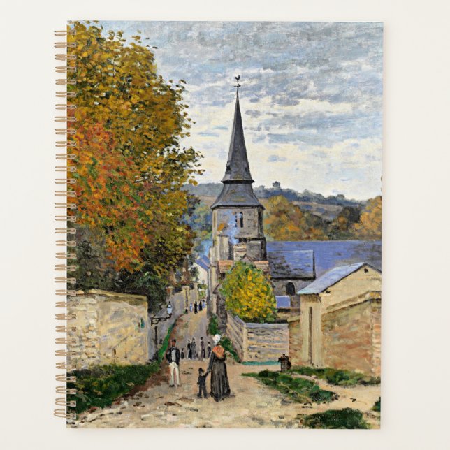 Monet - Straße in Sainte-Adresse, schöne Kunst, Planer (Vorderseite)