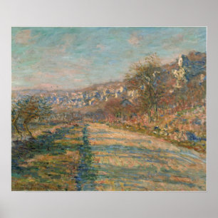 Monet - Straße von La Roche Guyon Poster