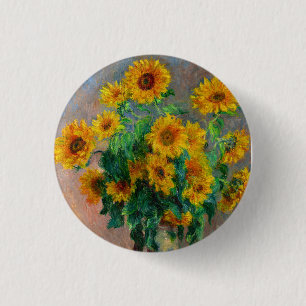 Monet Sunblumen Button