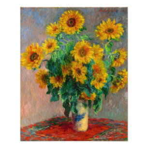 Monet Sunblumen Fotodruck