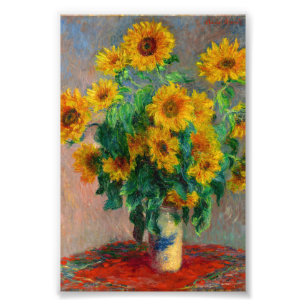 Monet Sunblumen Fotodruck