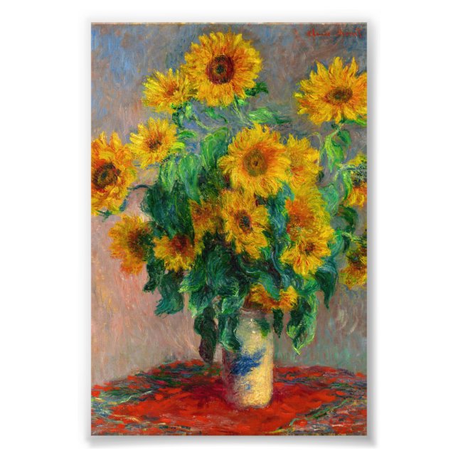 Monet Sunblumen Fotodruck (Vorne)