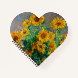 Monet Sunblumen Notizbuch
