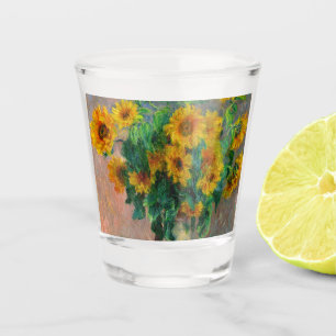 Monet Sunblumen Schnapsglas