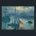 Monet - Sunrise (Marine), Fine Art, Poster<br><div class="desc">Sunrise (Marine),  Kunstmalerei des französischen Impressionisten Claude Monet</div>