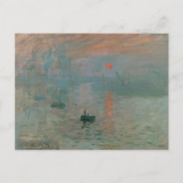 Monet Sunset Postkarte
