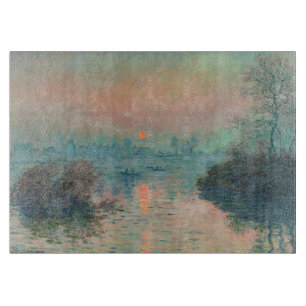 Monet Sunset Seine Frische Pasta machen Schneidebrett