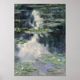 Monet - Teich mit Lilien Poster