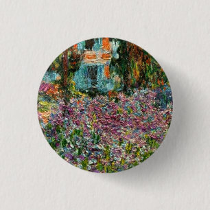 Monet The Artist's Garden Button