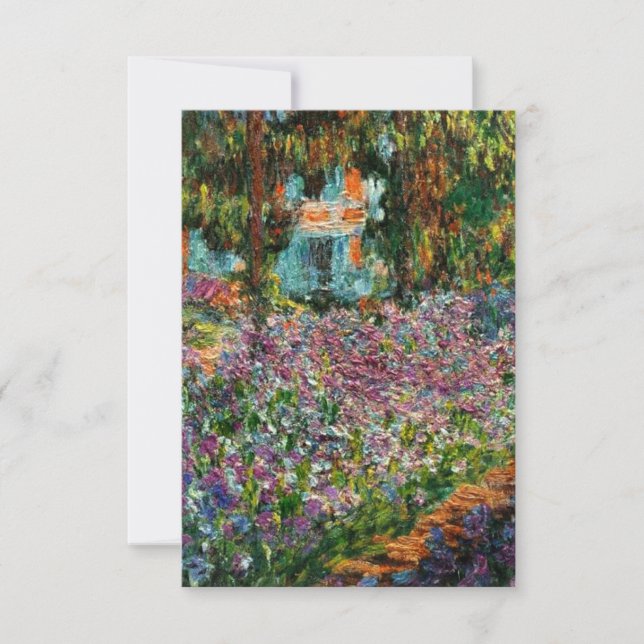 Monet The Artist's Garden  Einladung (Vorderseite)