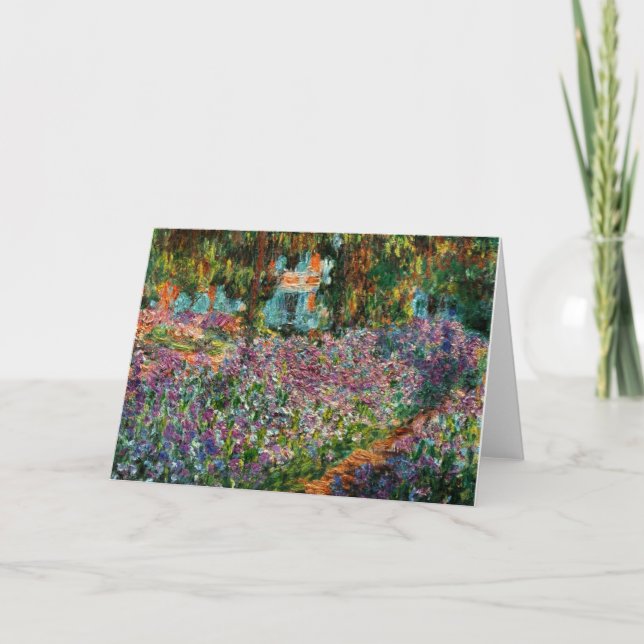 Monet The Artist's Garden Einladung (Vorderseite)