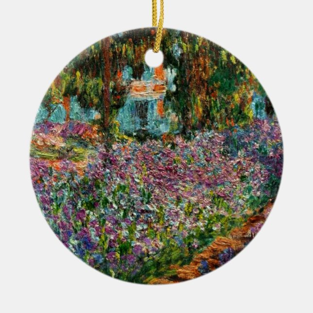 Monet The Artist's Garden Keramik Ornament (Vorne)