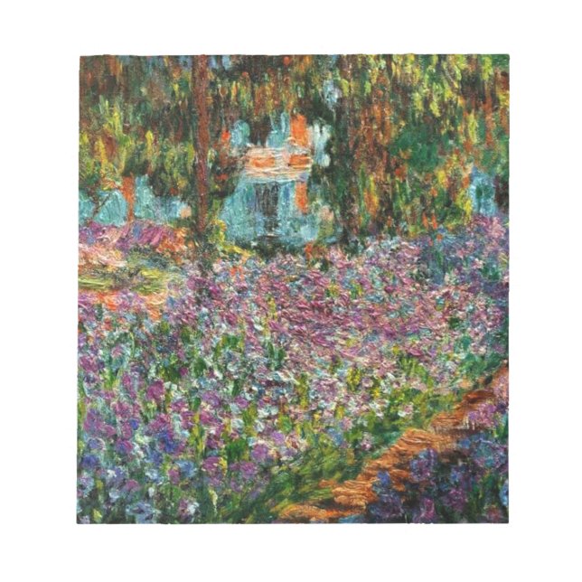 Monet The Artist's Garden Notizblock (Vorderseite)