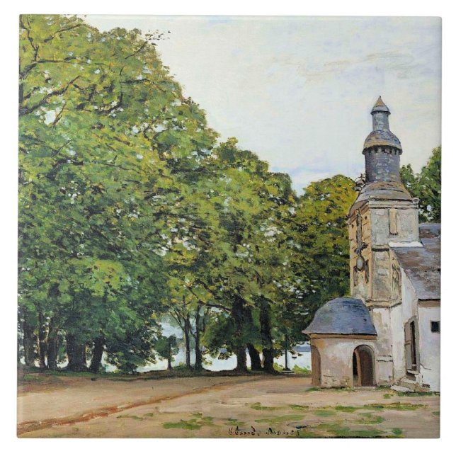 Monet - The Chapel Notre-Dame artwork, Fliese (Vorderseite)