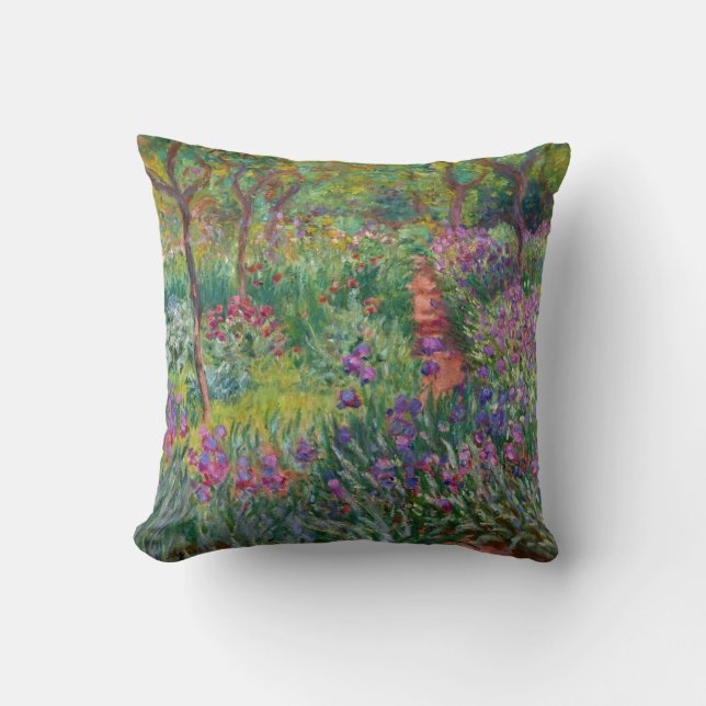 Monet "The Iris Garden at Giverny" Kissen (Vorderseite)
