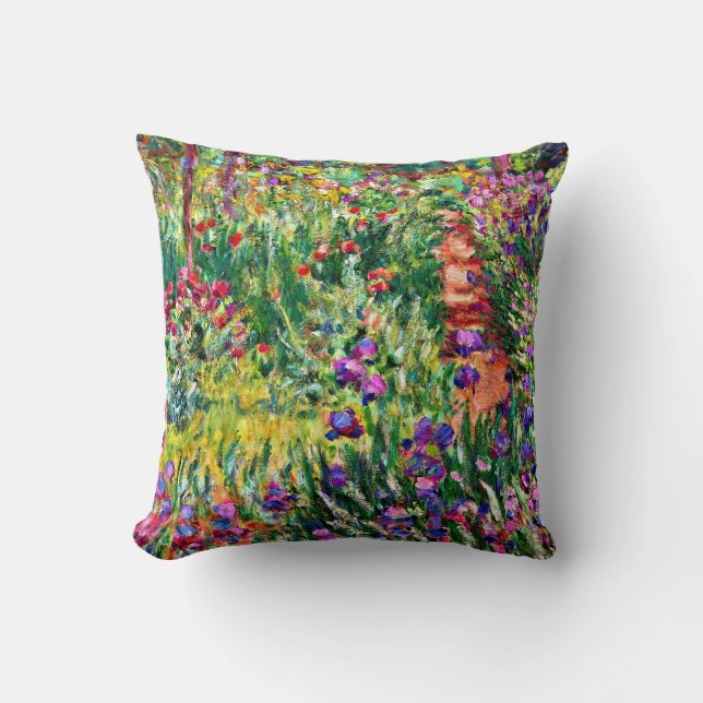 Monet - The Iris Garden at Giverny Kissen (Vorderseite)