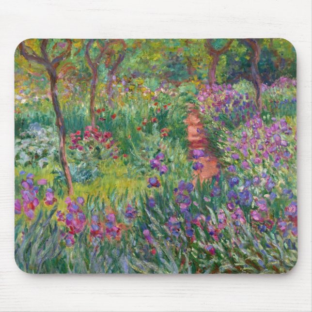 Monet "The Iris Garden at Giverny" Mousepad (Vorne)