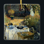 Monet - The Luncheon Keramikornament<br><div class="desc">Claude Monets berühmtes Gemälde, Das Mittagessen.</div>