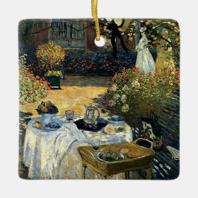 Monet - The Luncheon Keramikornament (Vorderseite)