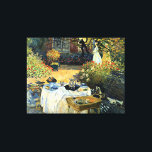 Monet - The Luncheon Leinwanddruck<br><div class="desc">Claude Monet Gemälde,  Das Mittagessen.</div>