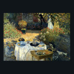 Monet - The Luncheon Poster<br><div class="desc">Claude Monet Gemälde,  Das Mittagessen,  Poster.</div>