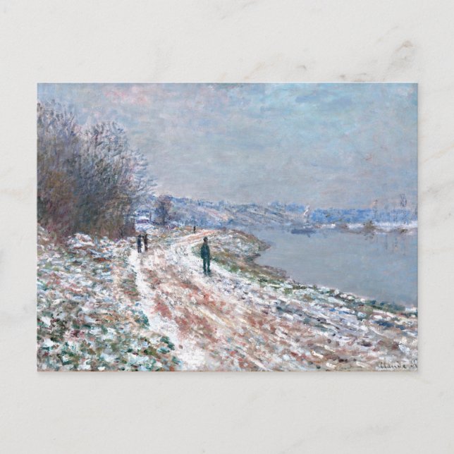 Monet - Towpath in Argenteuil Postkarte (Vorderseite)