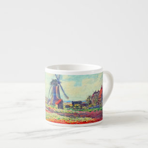 Monet Tulips Windmill Espressotasse